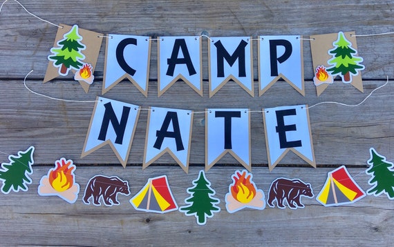 Camping Party Banner Camping Banner Camping Party Etsy