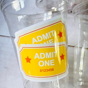 Movie Night Party Cups, Popcorn Birthday Favors image 4