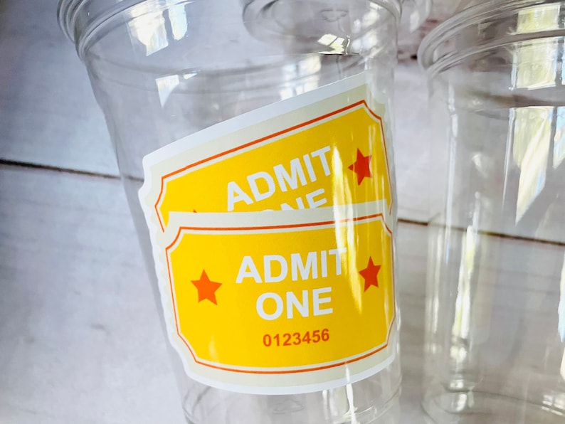 Movie Night Party Cups, Popcorn Birthday Favors image 4