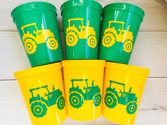 halen Gluren Vooroordeel Green Tractor Party Cups Tractor Reusable Cups Green Tractor - Etsy Israel