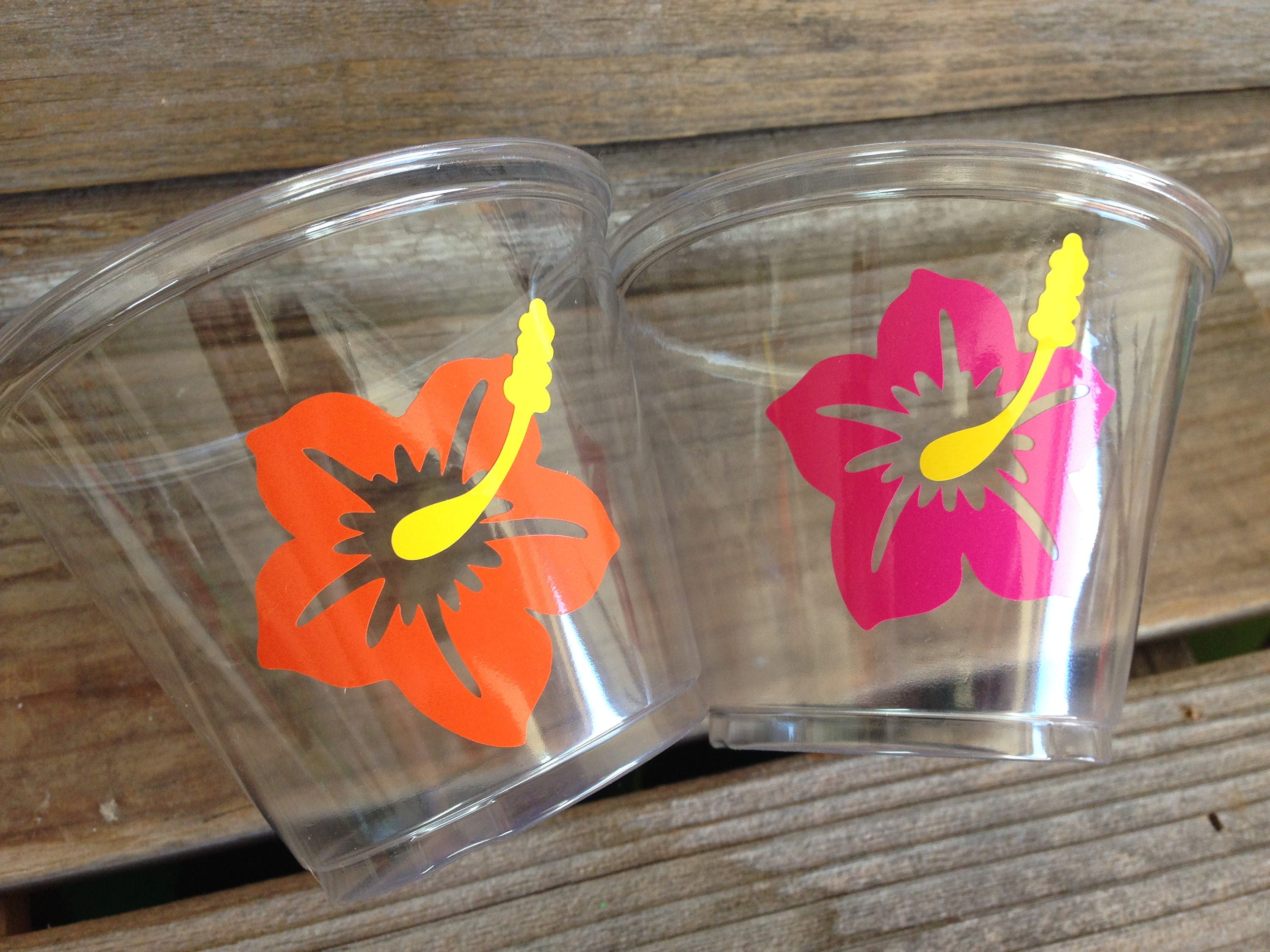 Luau Party Cups Luau Cups Luau Party Decorations Luau Baby Etsy