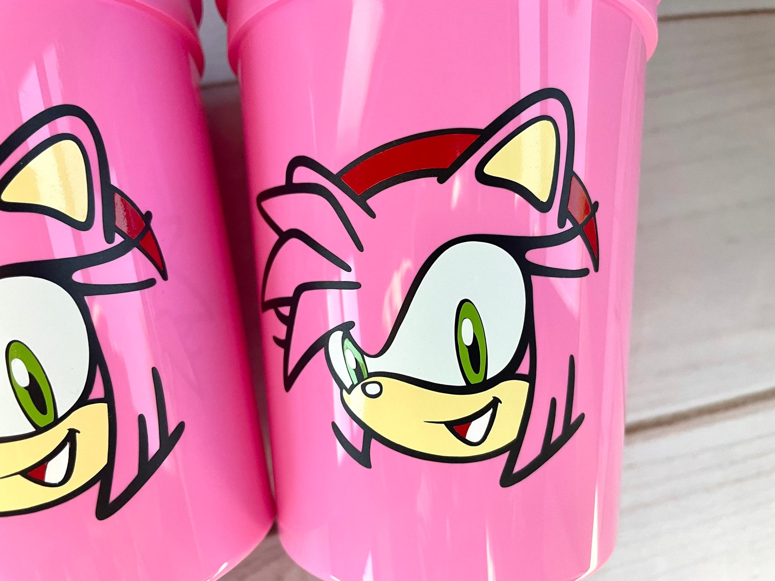 Amy Rose Party Cups Sonic Party Cups Reusable 16oz Stadium Etsy