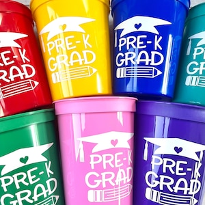 Pre K Cups, Pre Kindergarten Graduation, Kindergarten Graduation Cups,  2023 Graduation Cups, Graduation Party, Graduation 2023 Party Favors
