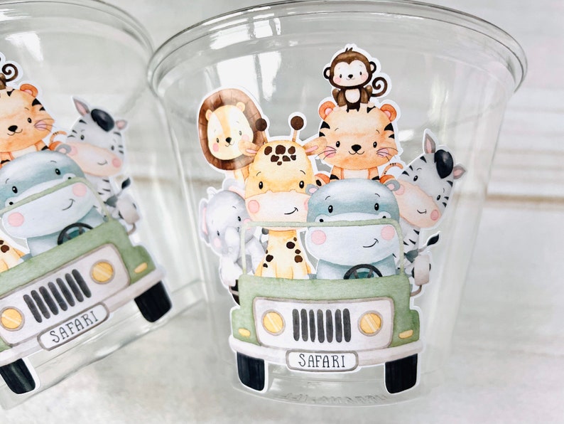 Safari Party Cups Safari Cups Safari Jungle Party Decorations Safari Baby Shower Safari Birthday Decorations