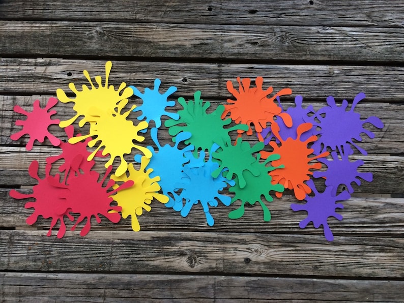 Art Party Confetti Art Confetti Art Birthday Art Baby Shower Etsy