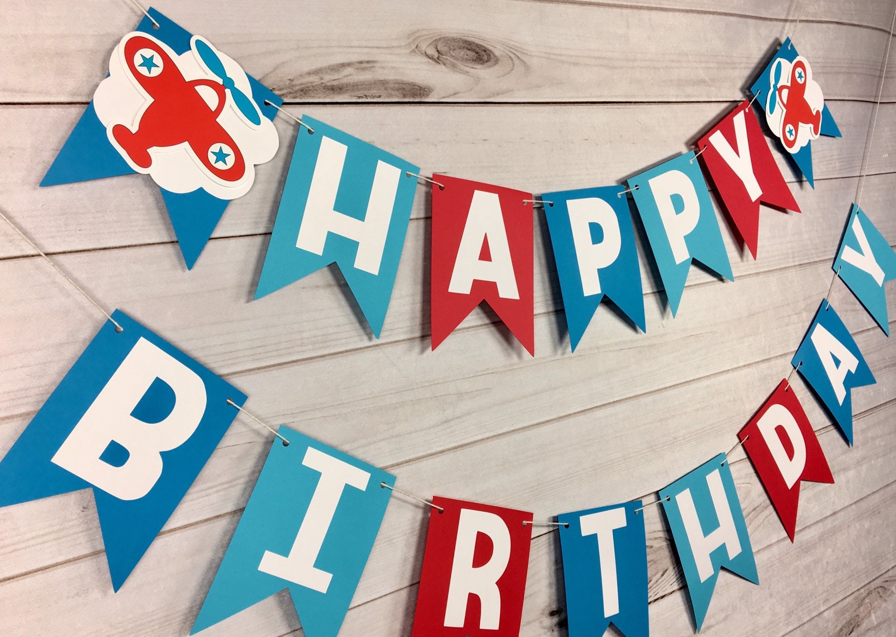 Airplane Birthday Banner Airplane Banner Airplane Birthday | Etsy