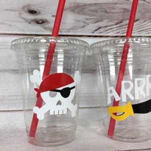 Pirate Party Cups - Disposable Pirate Cups Pirate Party Decorations ...