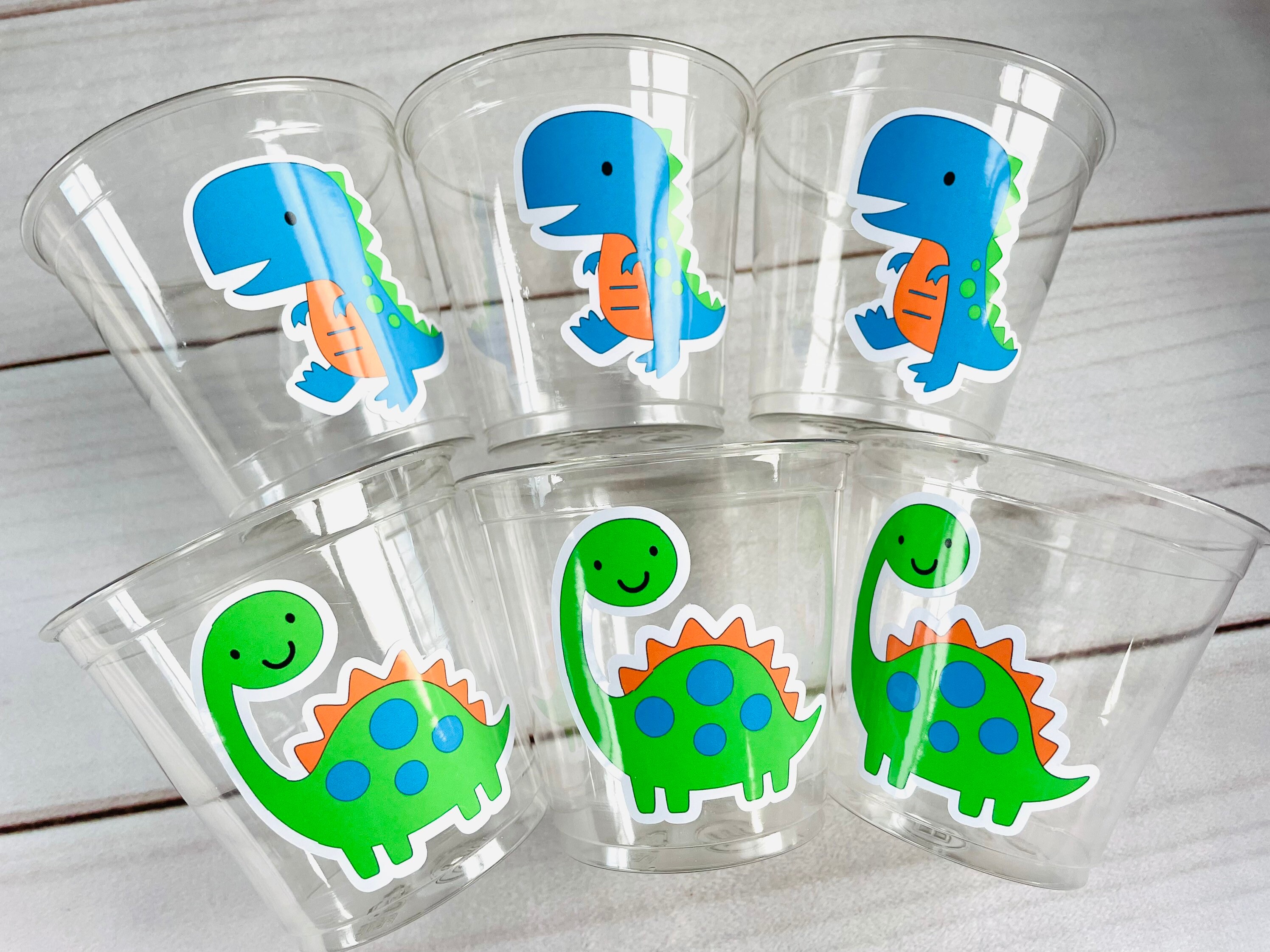 Dinosaur Party Cups Dinosaur Birthday Cups Small 9oz T Rex Etsy