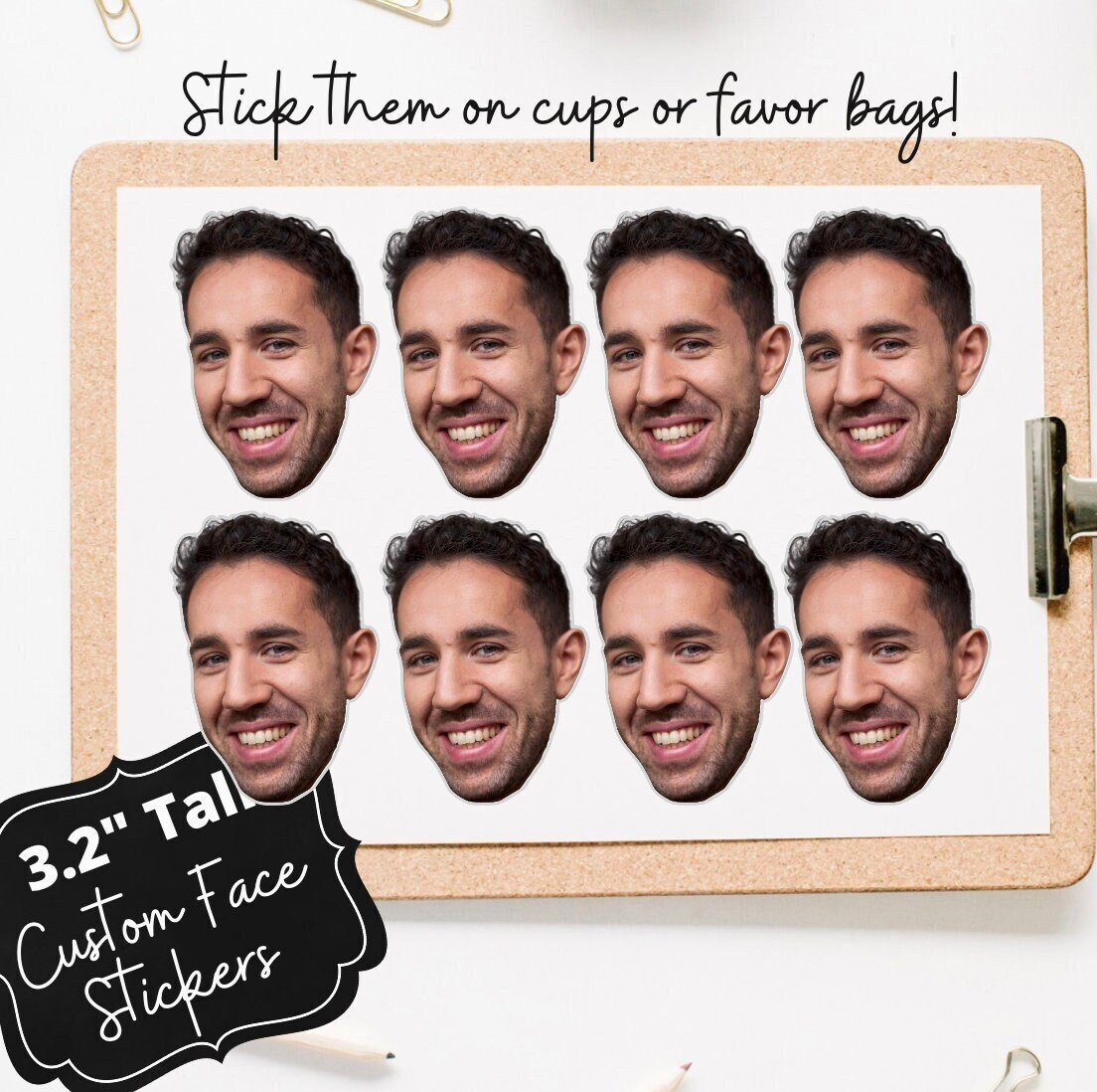 Custom 2024 face stickers
