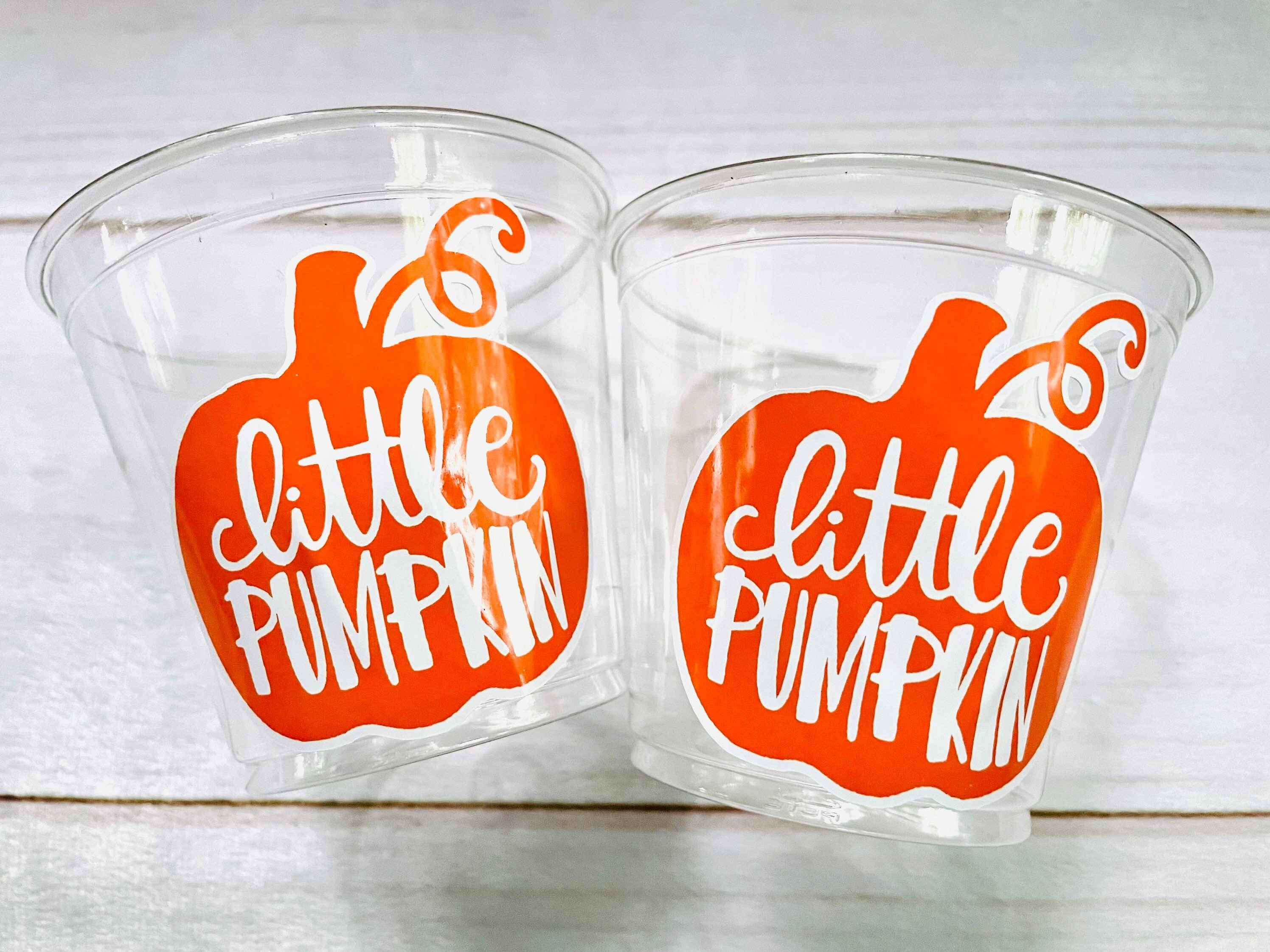 Little Pumpkin Party Cups Little Pumpkin Party Decorations Little Pumpkin Baby Shower Little Pumpkin Birthday Decorations