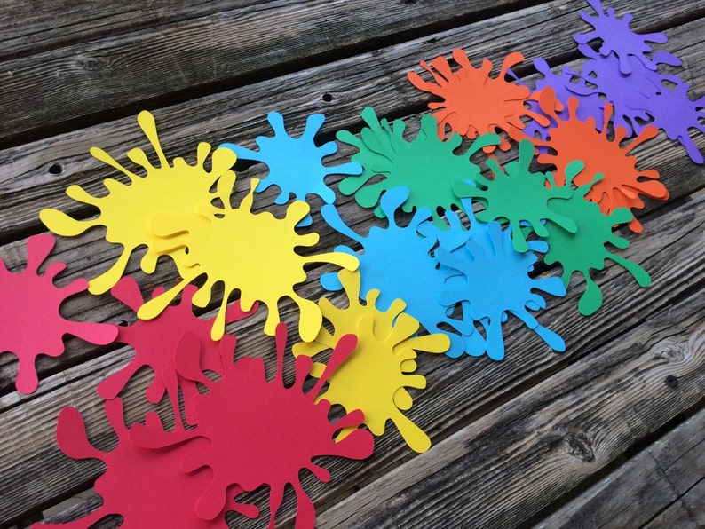 Art Party Confetti Art Confetti Art Birthday Art Baby Shower Etsy