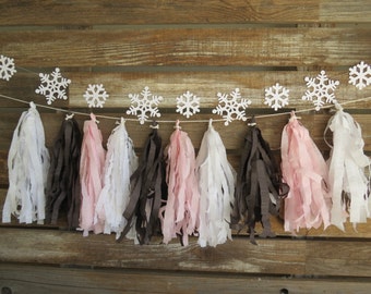 Winter Party Tassel Garland - Winter Tassel Garland Party Decorations Baby Its Cold Outside Baby Shower Decorations Birthday Baby Sprinkle