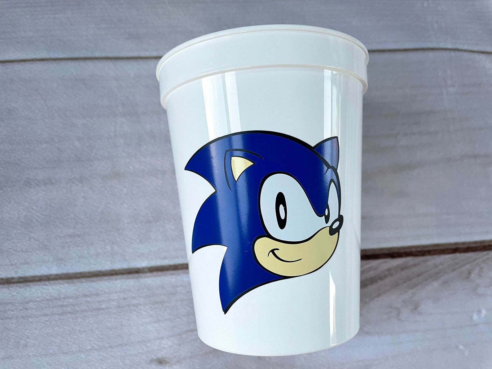 Sonic Party Cups Reusable 16oz Stadium Cups Sonic Favors Sonic Etsy