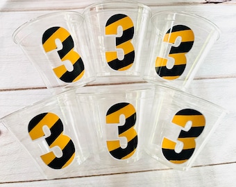 Construction Party Cups Construction Cups, Small Construction Cups, First Birthday Decorations Construction Party Decorations