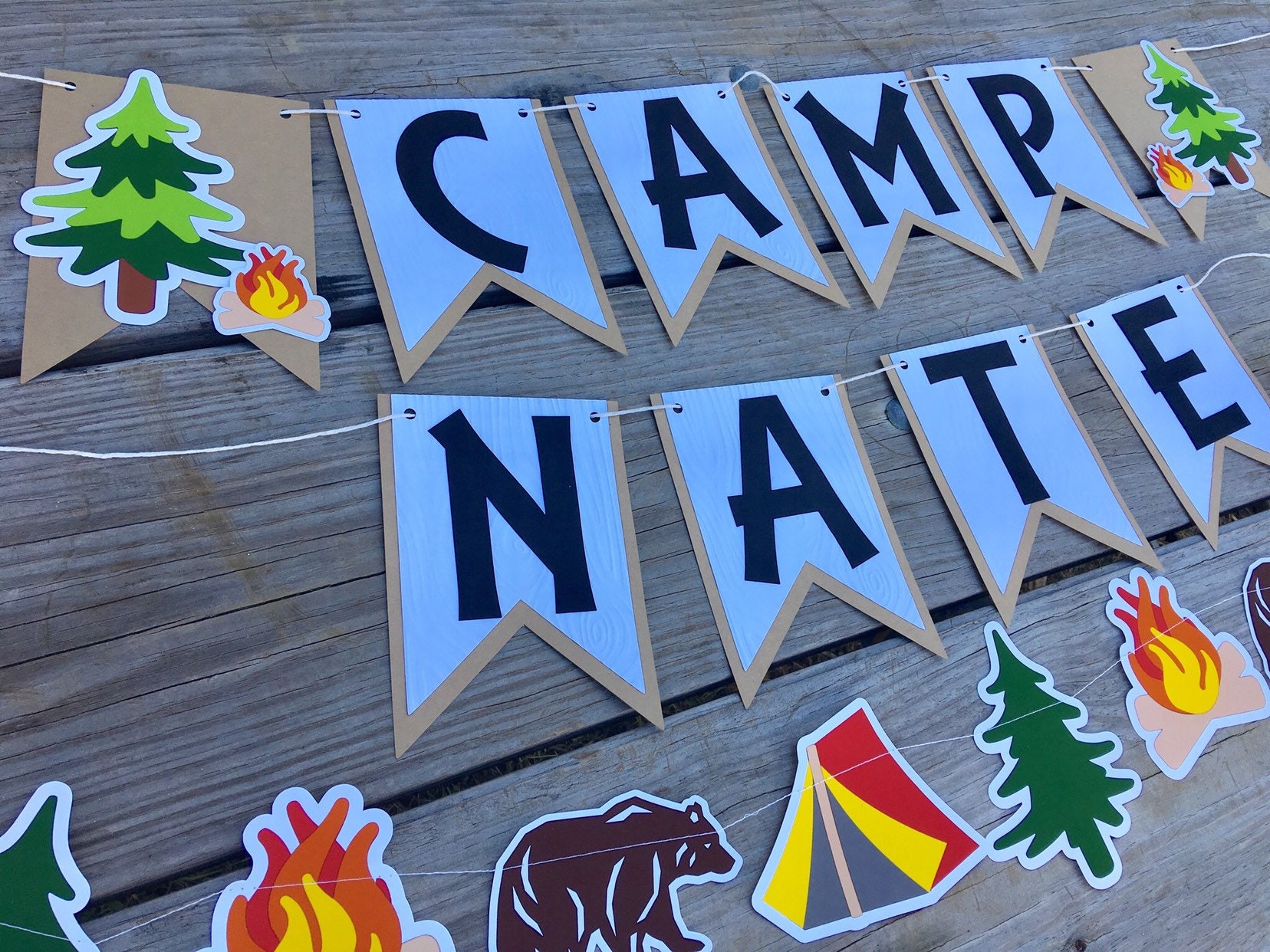 Camping Party Banner Camping Banner Camping Party Etsy