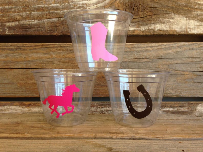 Cowgirl Party Cups Cowgirl Cups Cowgirl Party Decorations Cowgirl Baby Shower Decorations Cowgirl Birthday Decorations image 3