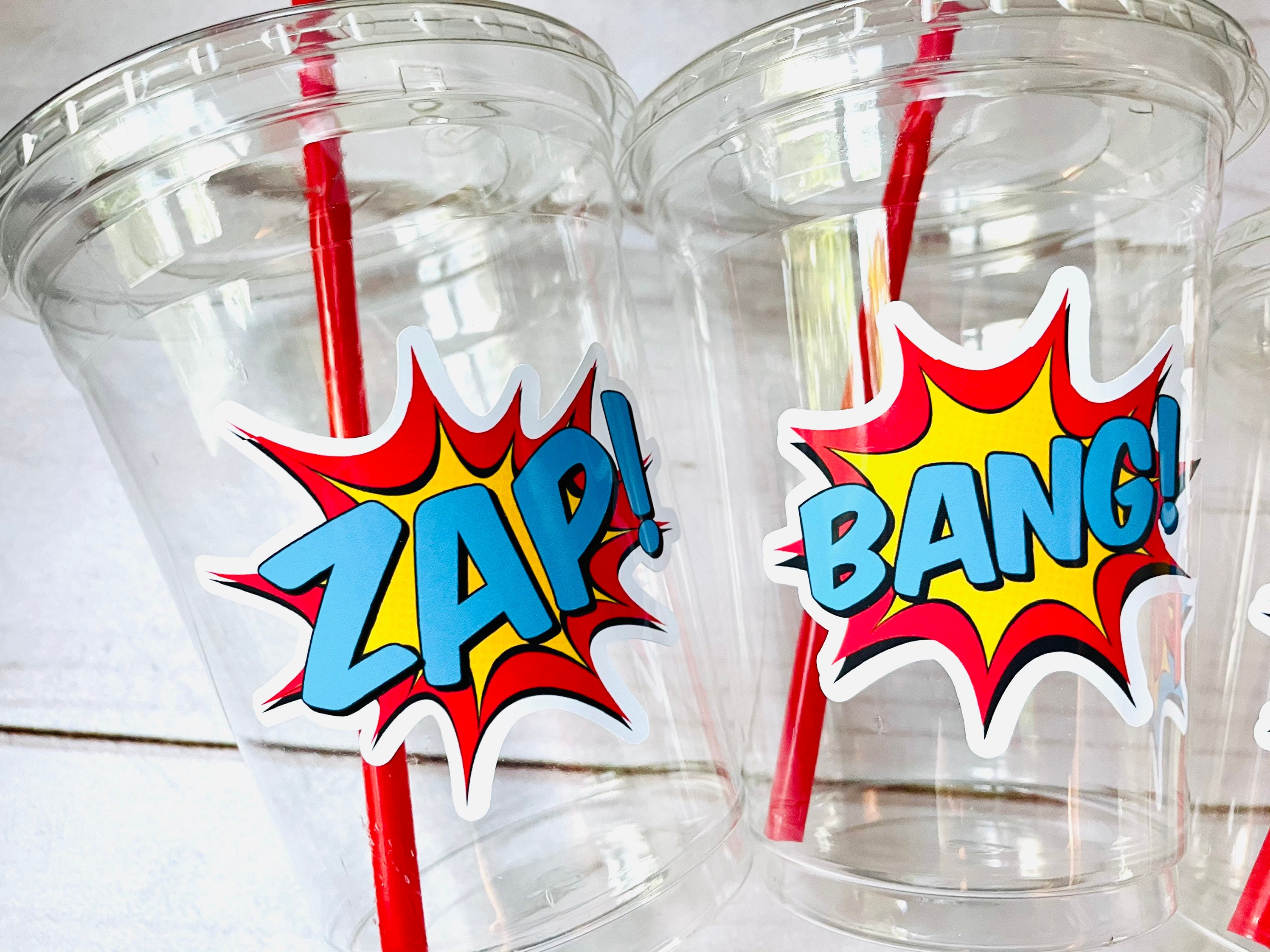 20 Batman Party Cups 12oz clear disposable plastic cups with lids and straws Superhero Birthday Baby Shower 20 Batman Party Cups 12oz clear disposable plastic cups with lids and straws Superhero Birthday Baby Shower
