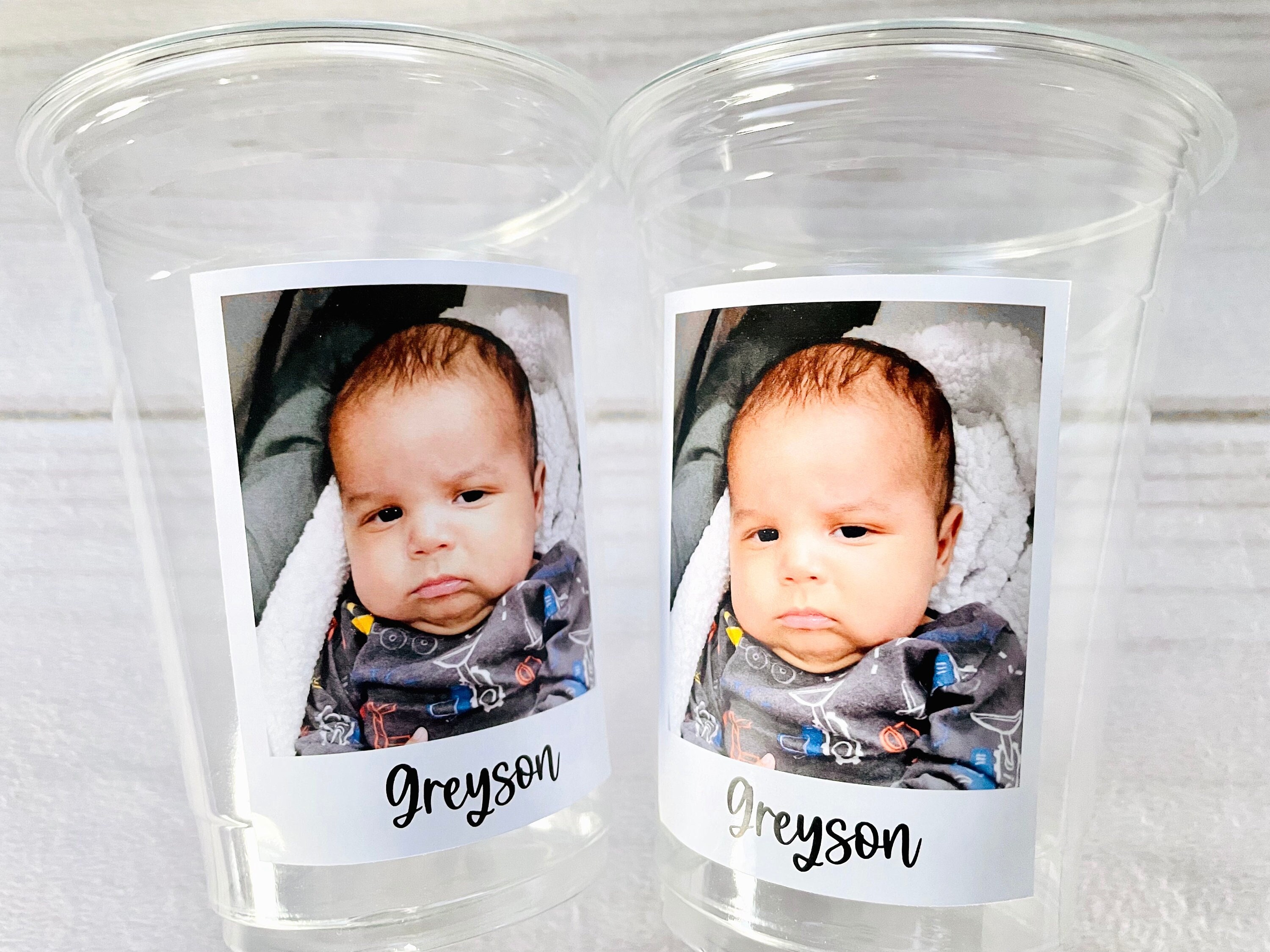 Custom Plastic Cups, Personalized Party Cups, Personalized 30th Birthday,  Custom Face Cups, Custom Face Party Decorations, Vintage 30th 