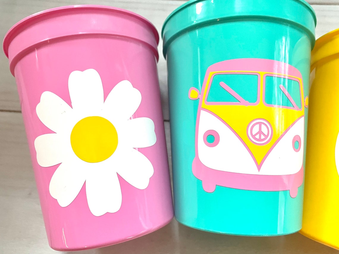 70s Party Cups 70's Birthday Cups Two Groovy Party Cups Etsy