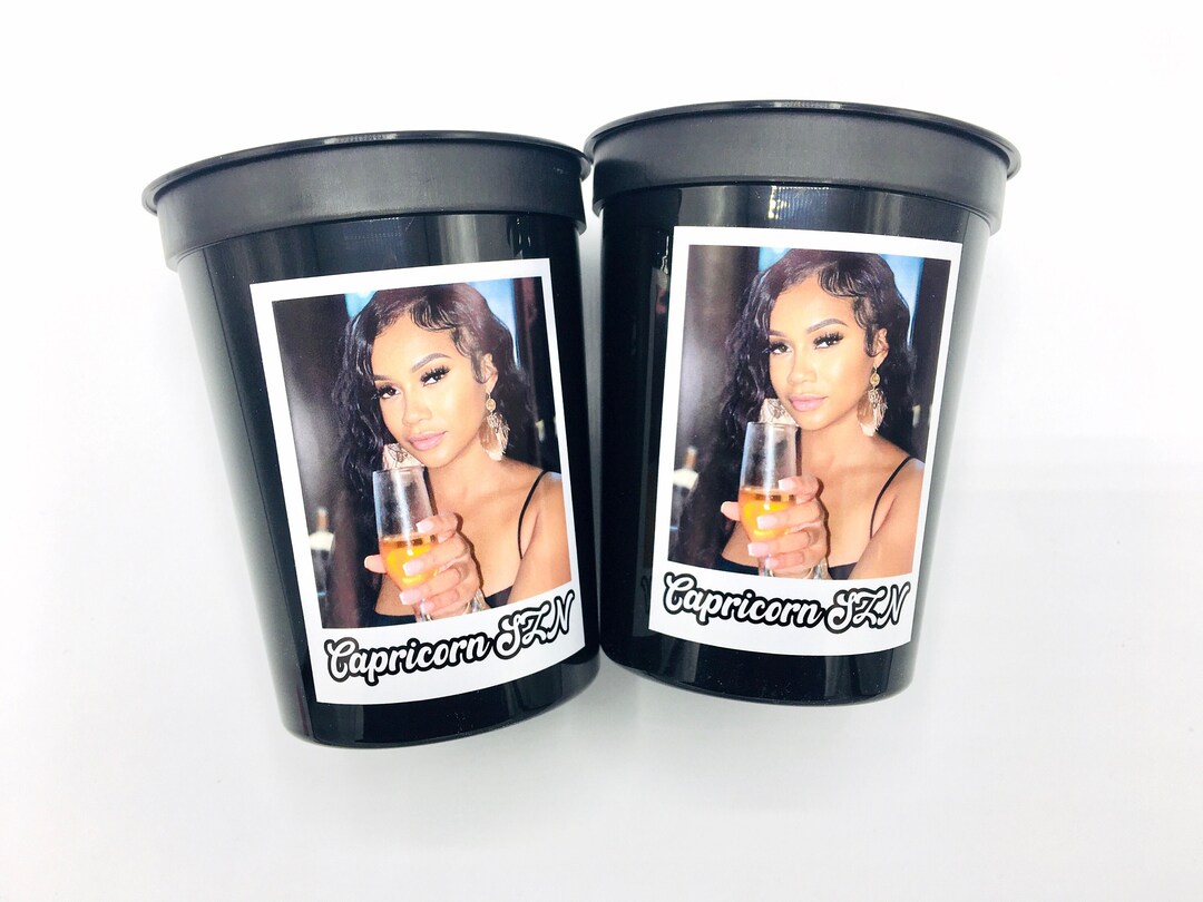Custom Photo Party Cups, Personalized Birthday Favors - Etsy