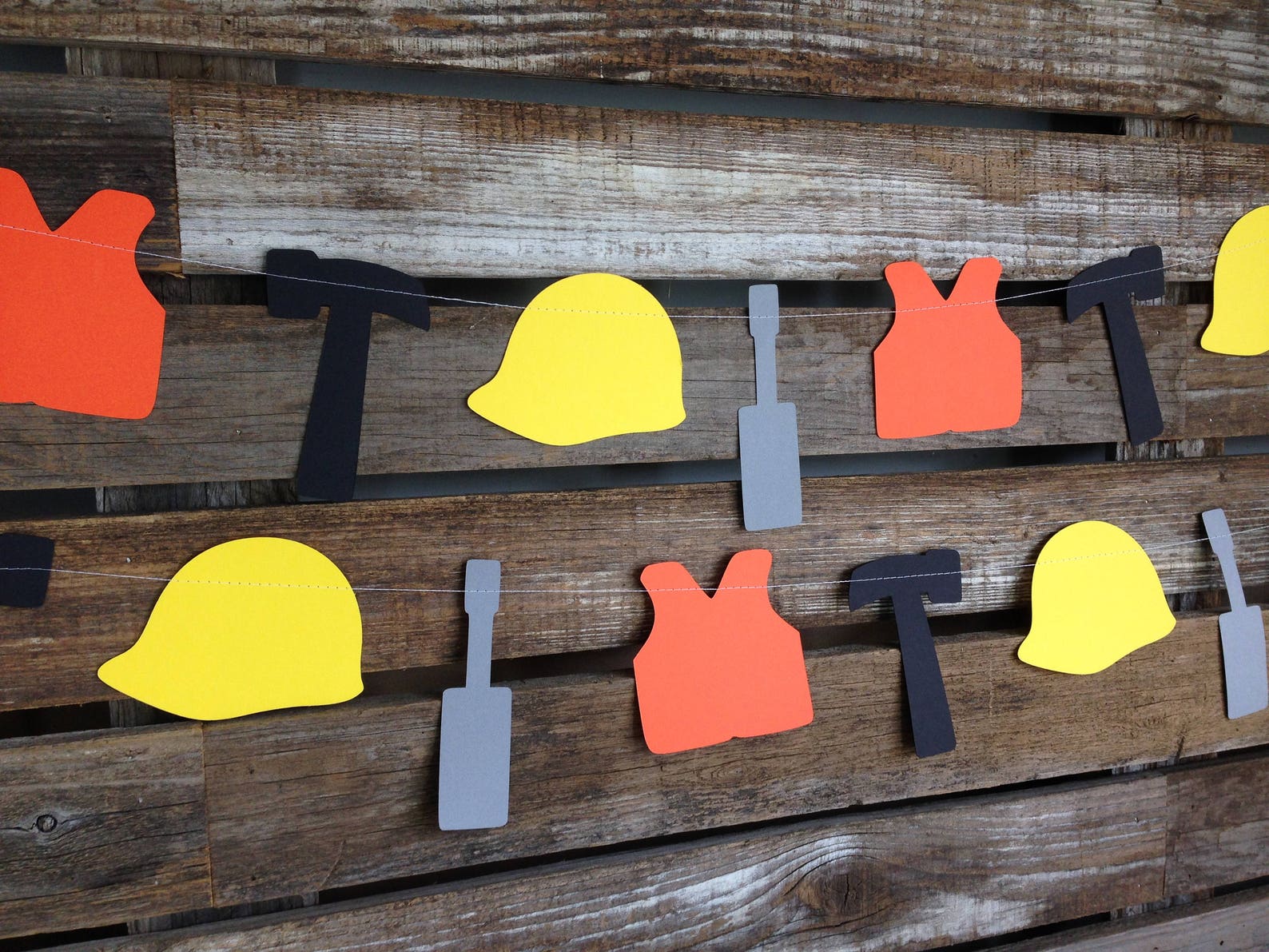 Construction Party Garland Construction Garland Construction Etsy