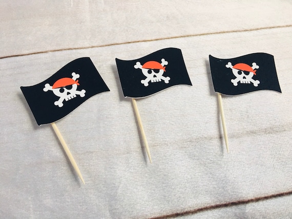 Pirate Party Cupcake Toppers Pirate Cupcake Toppers Pirate Party  Decorations Pirate Baby Shower Decorations Pirate Birthday Decorations -   Canada