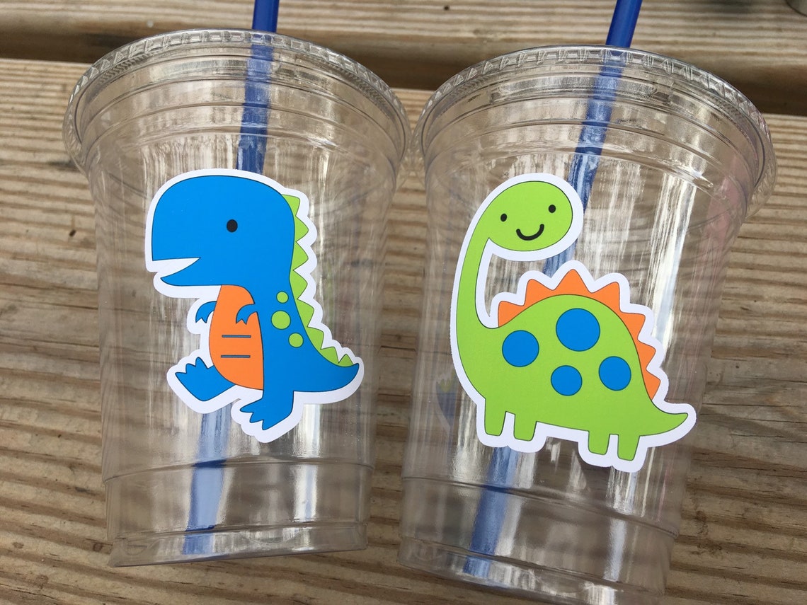Dinosaur Party Cups Dinosaur Cups Dinosaur Party Decorations Etsy