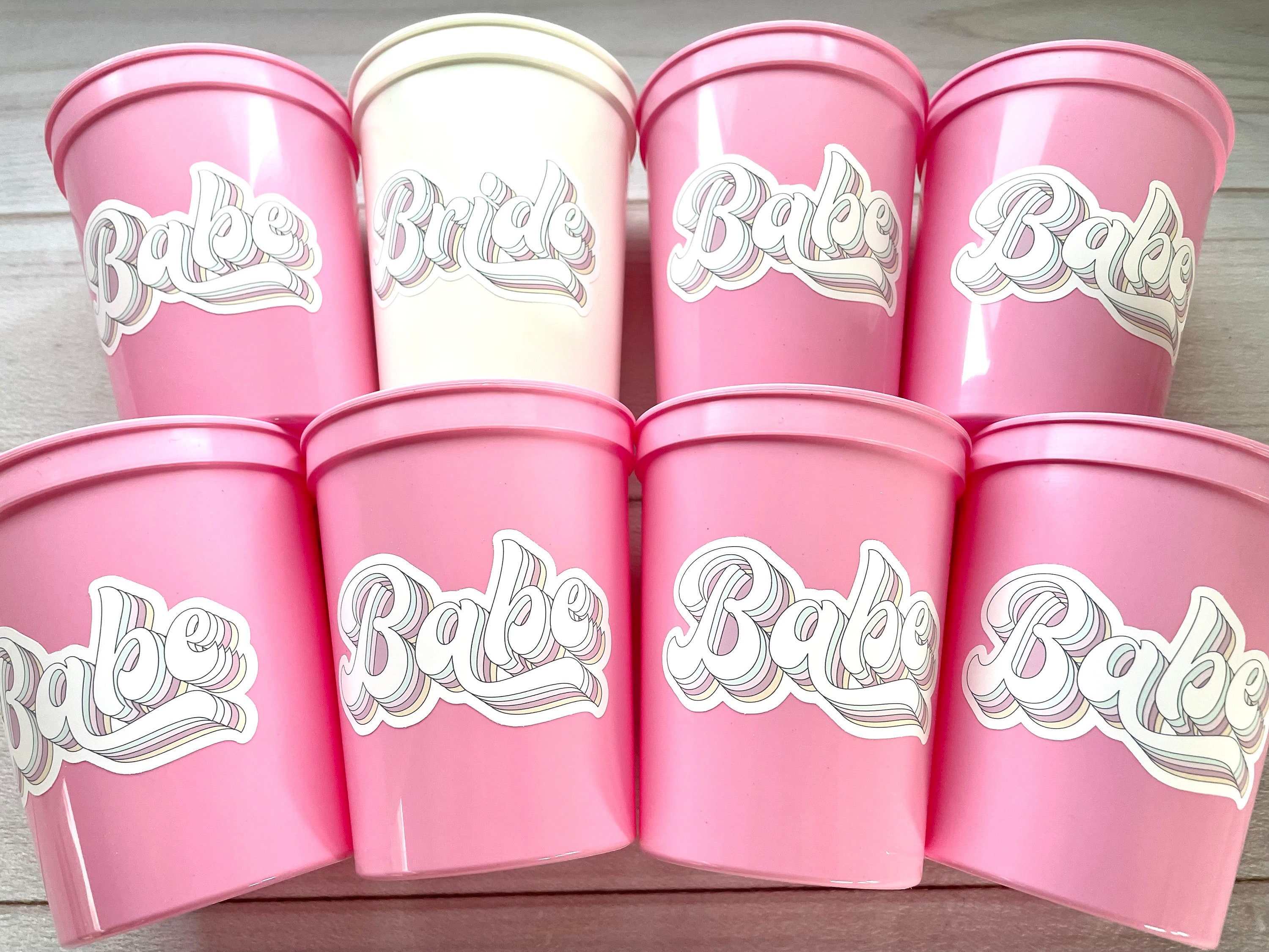 Bride + Babe Glass Can Cups