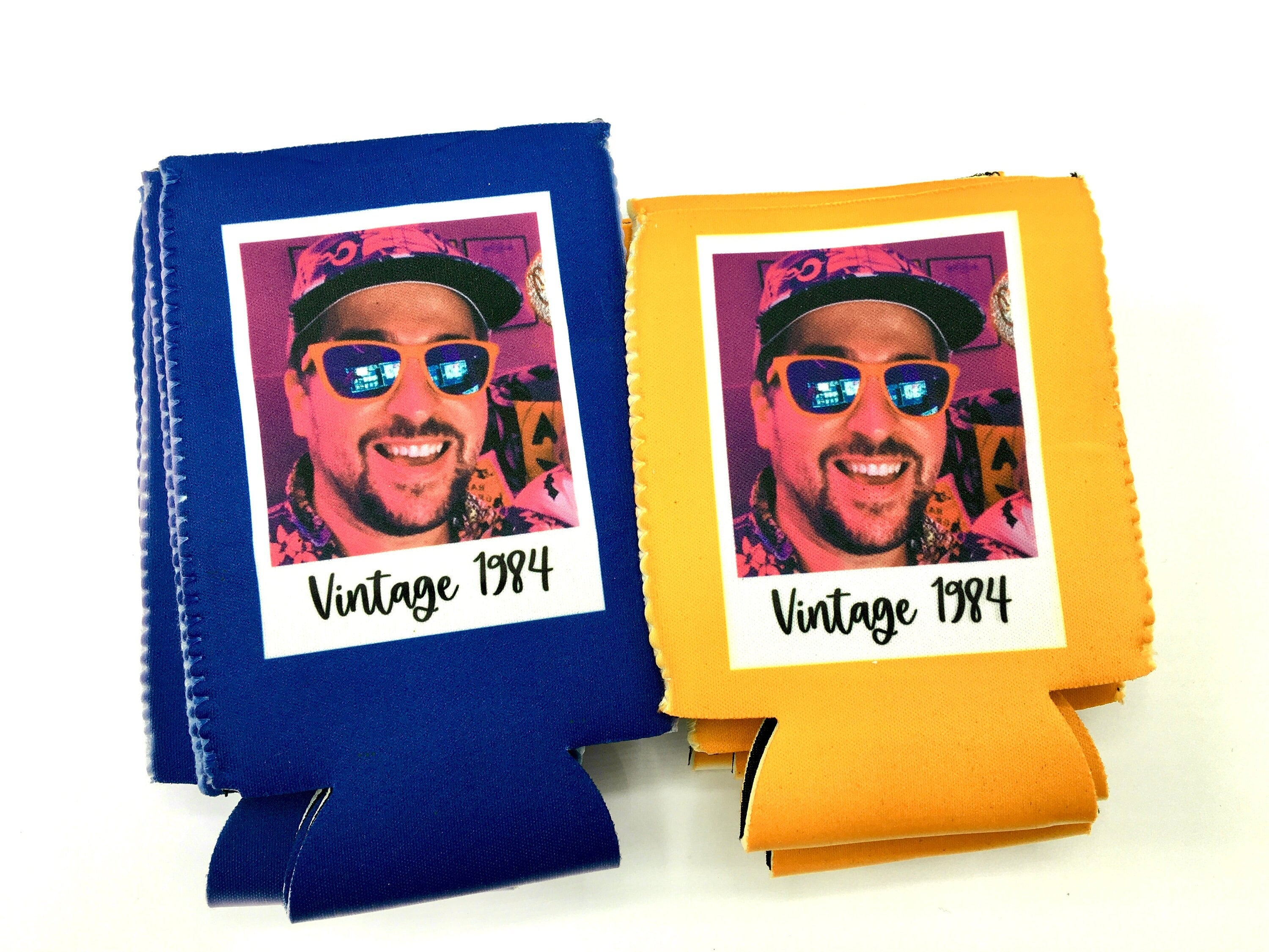 Enfriador de latas personalizado, enfriador de latas con foto personalizada, enfriador de latas delgado, regalos de cumpleaños personalizados, regalos de despedida de soltera, regalos de cumpleaños número 40