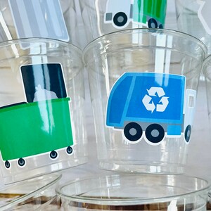 Garbage Truck Party Cups, 9oz Trash Truck Cups, Garbage Truck Party ...