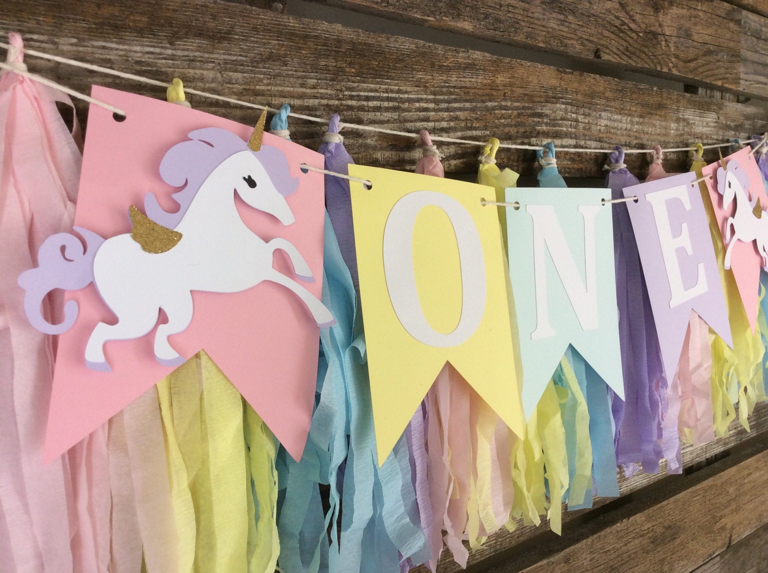 Unicorn Party High Chair Banner - Unicorn Banner Unicorn Birthday Dec…