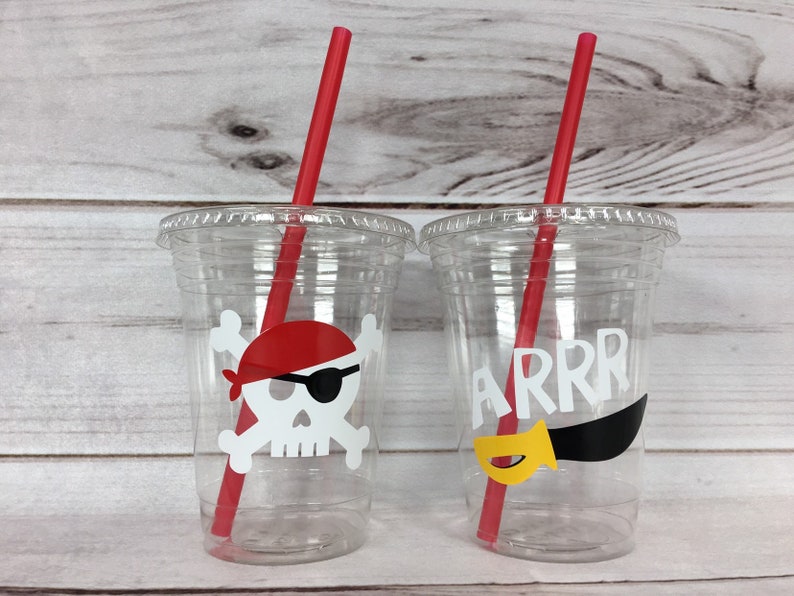 Pirate Party Cups Disposable Pirate Cups Pirate Party - Etsy
