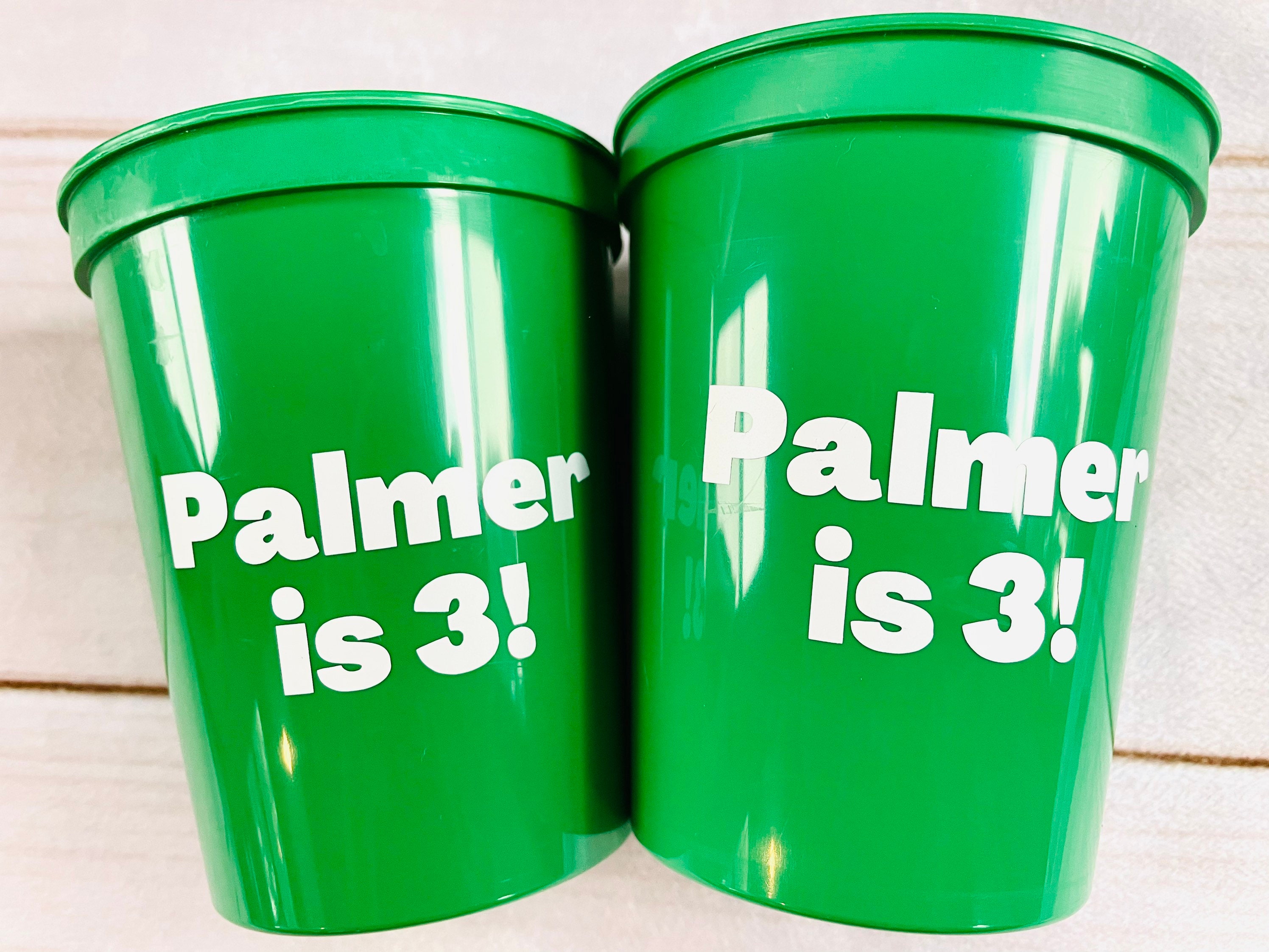 green plastic cups reusable