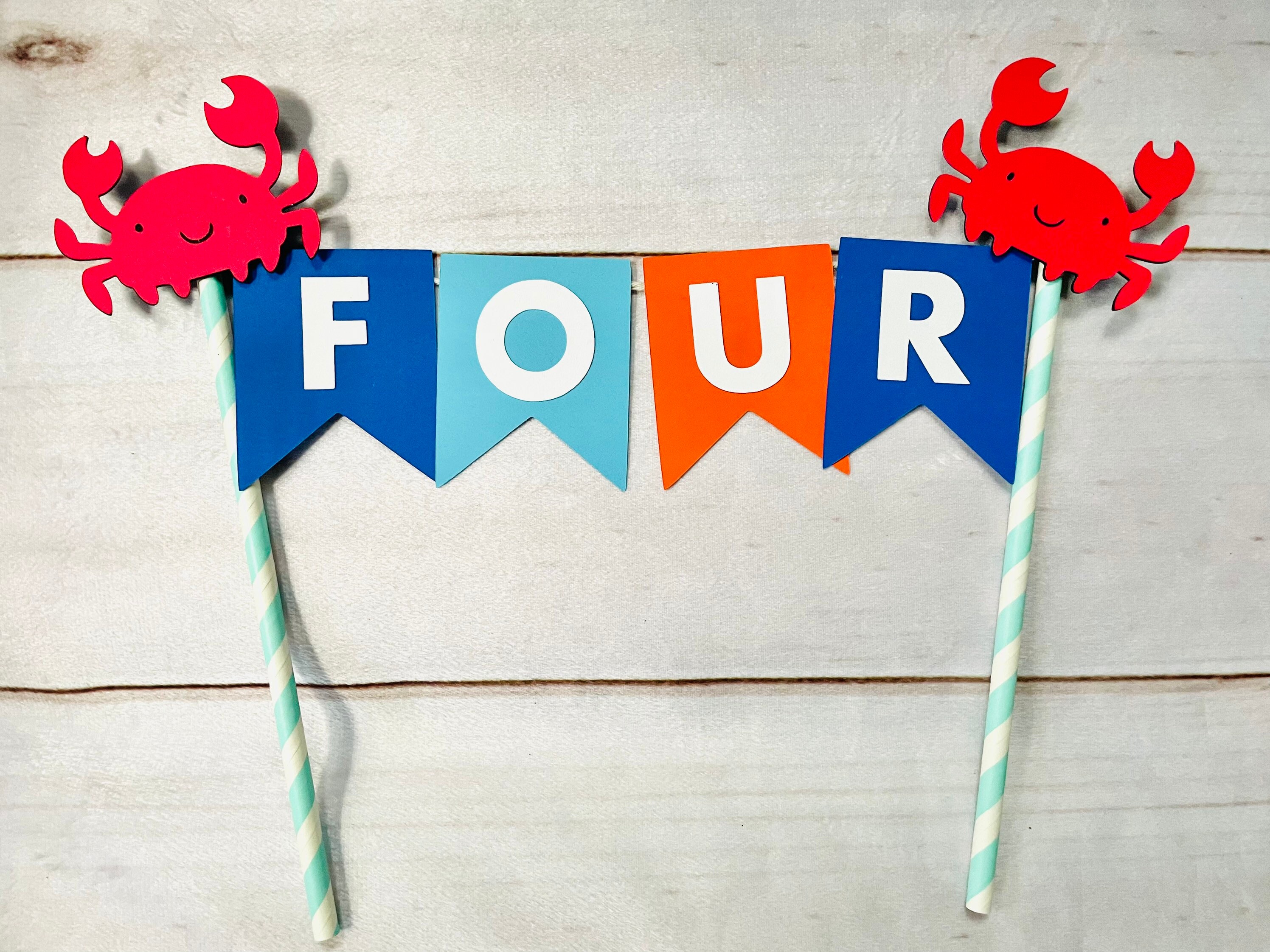 Under The Sea Party Cake Topper - Under The Sea Cake Topper Beach Bir…