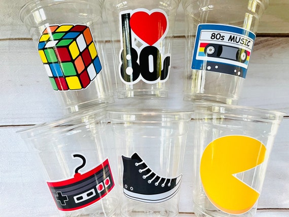 80s Party Cups 80s Party Decorations I Love the 80s Party - Etsy ...