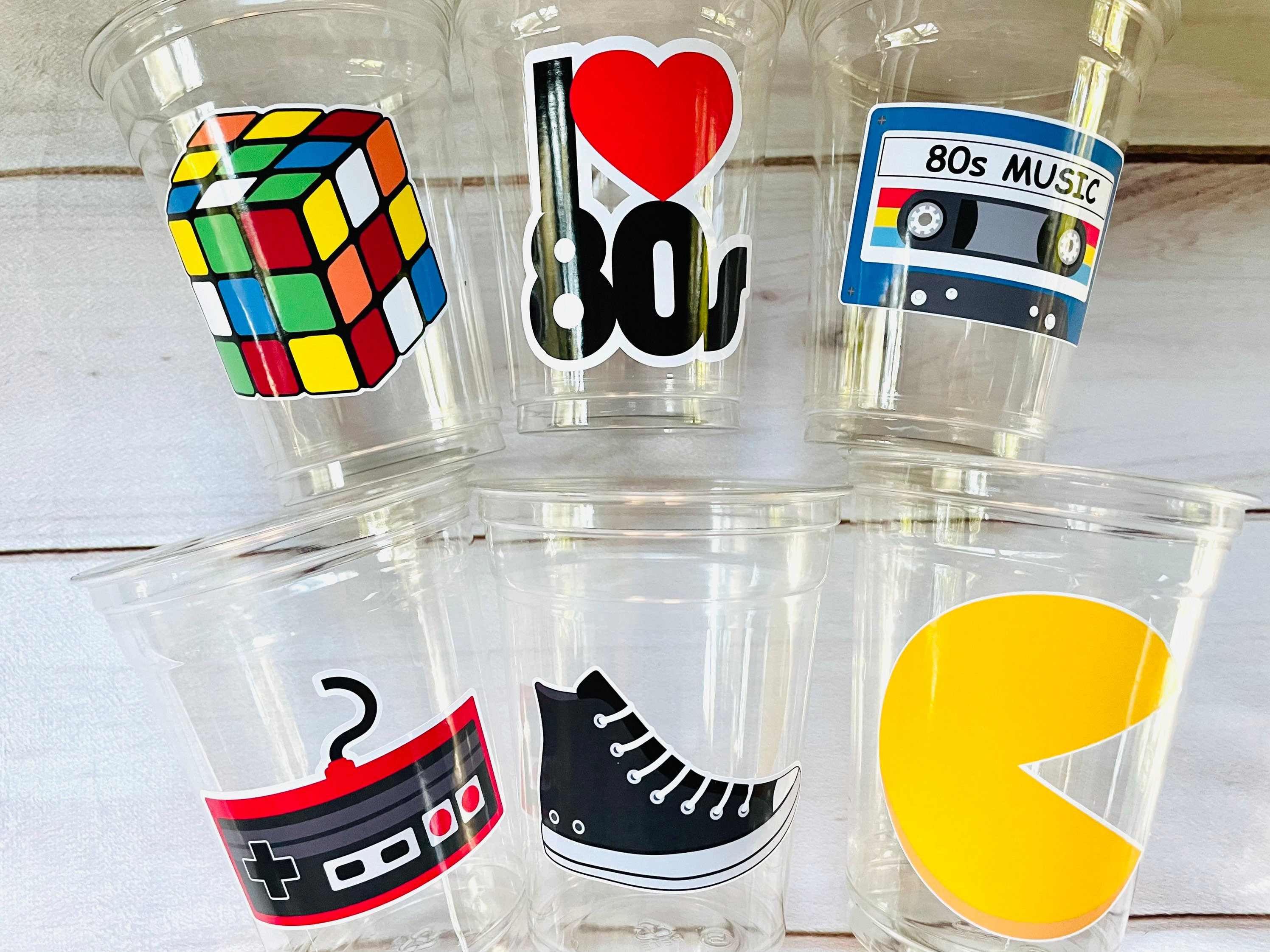 80s Party Cups 80s Party Decorations I Love the 80s Party - Etsy ...