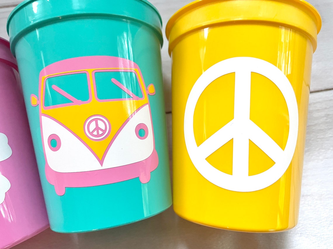 70s Party Cups 70's Birthday Cups Two Groovy Party Cups Etsy