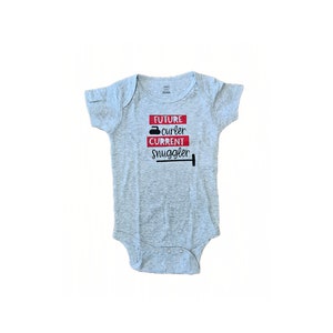 Future Curler Current Snuggler Baby Bodysuit - Curling Baby Gift