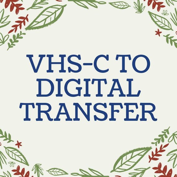 VHSC to Digital File Conversion Media Digitalization Etsy