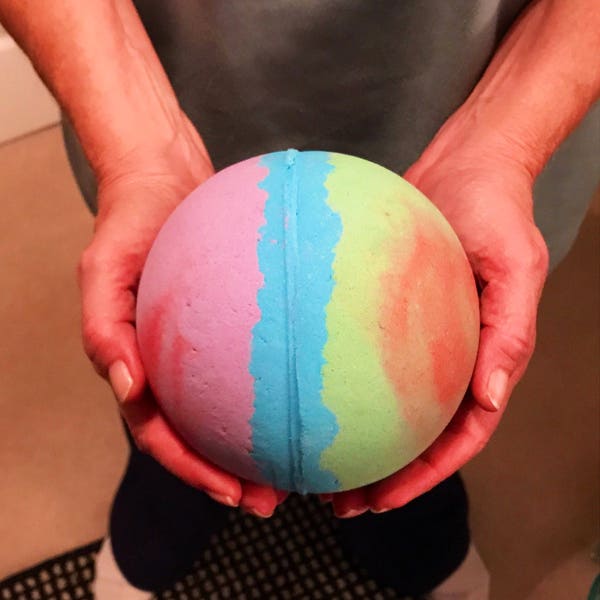 Mother of Mermaids - Huge XL 40 oz Bubble Bath Bomb, Christmas Gift Idea for Her/Wife/Mom/Sister, Bath Bomb Fizz Ball, Bath Fizzies for Kids