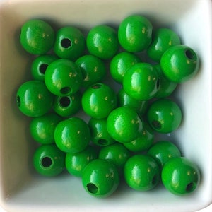 Wooden round beads 12 mm bag of 30 beads image 4