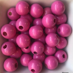 Wooden round beads 12 mm bag of 30 beads image 5