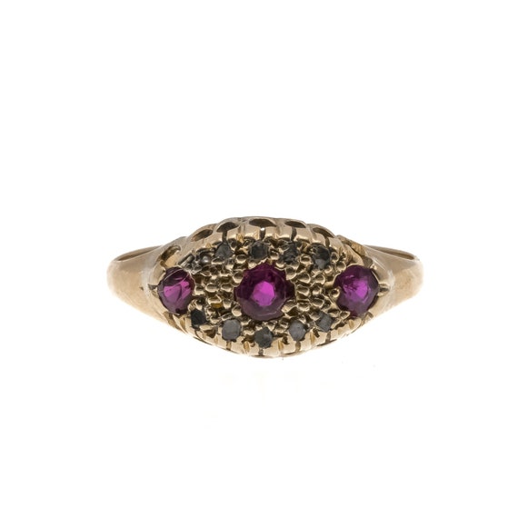 Strawberries & Champagne - Victorian 18K Gold Ruby