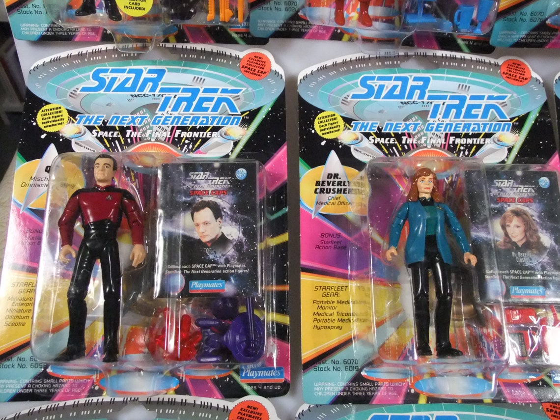 Playmate 1993 Star Trek the Next Generation TNG Action Figures New in ...