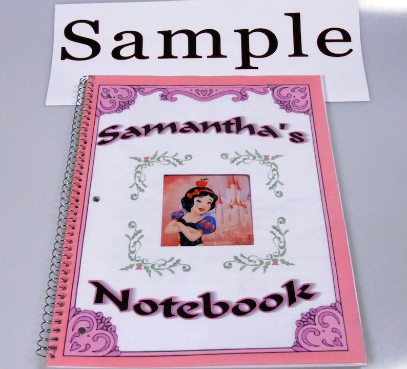 Journal Camp Disney Rapunzel Tangled Inspired Personalized Spiral Notebook 1 Subject wide or college ruled perforated pages Back to School
