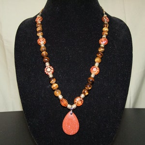 Dazzling Brown Gold Stone Necklace Jewelry Gift Set or separate pieces - Ships Worldwide