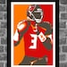 Miami Hurricanes Ed Reed Portrait Sports Print Art 11x17 - Etsy