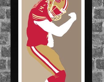 San Francisco Colin Kaepernick Portrait Sports 49ers Poster Print Art 11x17 inches