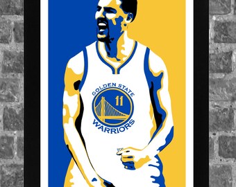 Golden State Warriors Klay Thompson Portrait Sports Print Art 11x17 inches