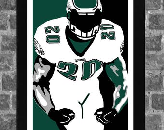 Philadelphia Brian Dawkins Sports Print Art 11x17